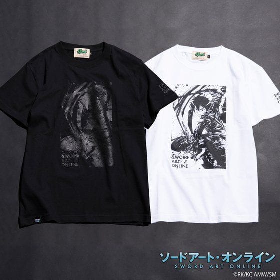 L ソードアート・オンライン SAO プログレッシブ 黒Tシャツ