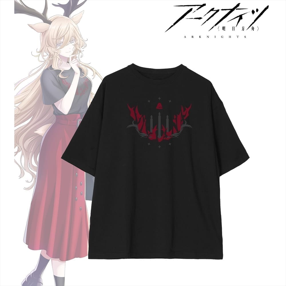 アークナイツ 描き起こし ショッピングver. ヴィヴィアナ 着用BIGシルエットTシャツユニセックス(サイズ/XL)