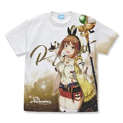 ライザのアトリエ ～常闇の女王と秘密の隠れ家～ ライザ フルグラフィックTシャツ/WHITE-XL