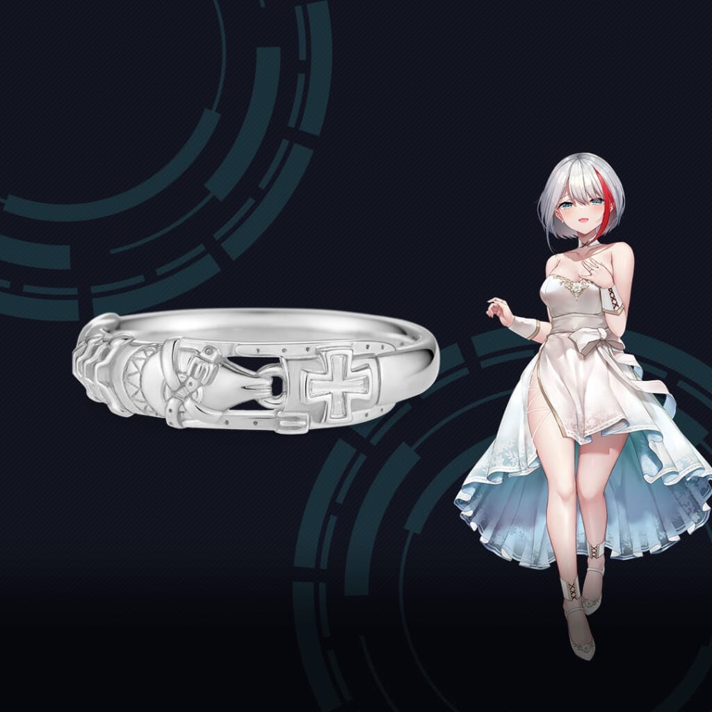 アズールレーン モチーフリング(アドミラル・グラーフ・シュペー) K10ホワイトゴールド