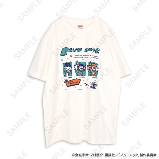 ブルーロック 水沢石鹸コラボ ビッグTシャツ サッカーボール星人を追え!