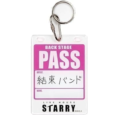 コスパ・デポ限定 アニメぼっち・ざ・ろっく!  バックステージパス風 アクリルキーホルダー/PINK