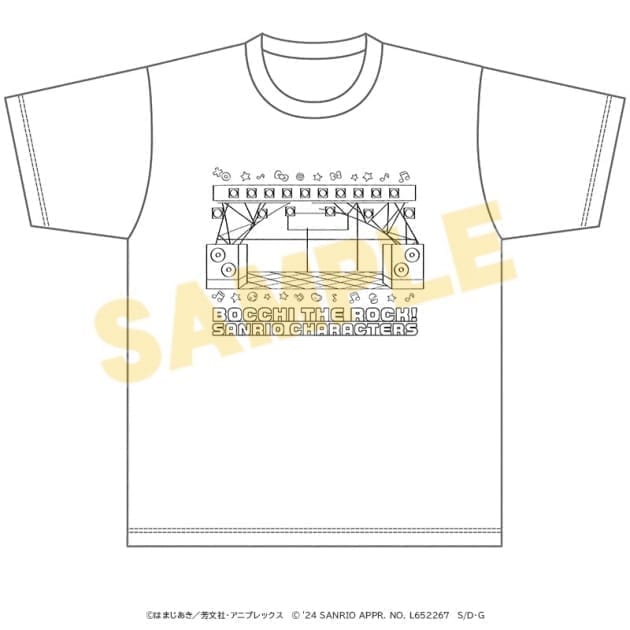 ぼっち・ざ・ろっく!×サンリオキャラクターズ ライブSTAFF風Tシャツ XL