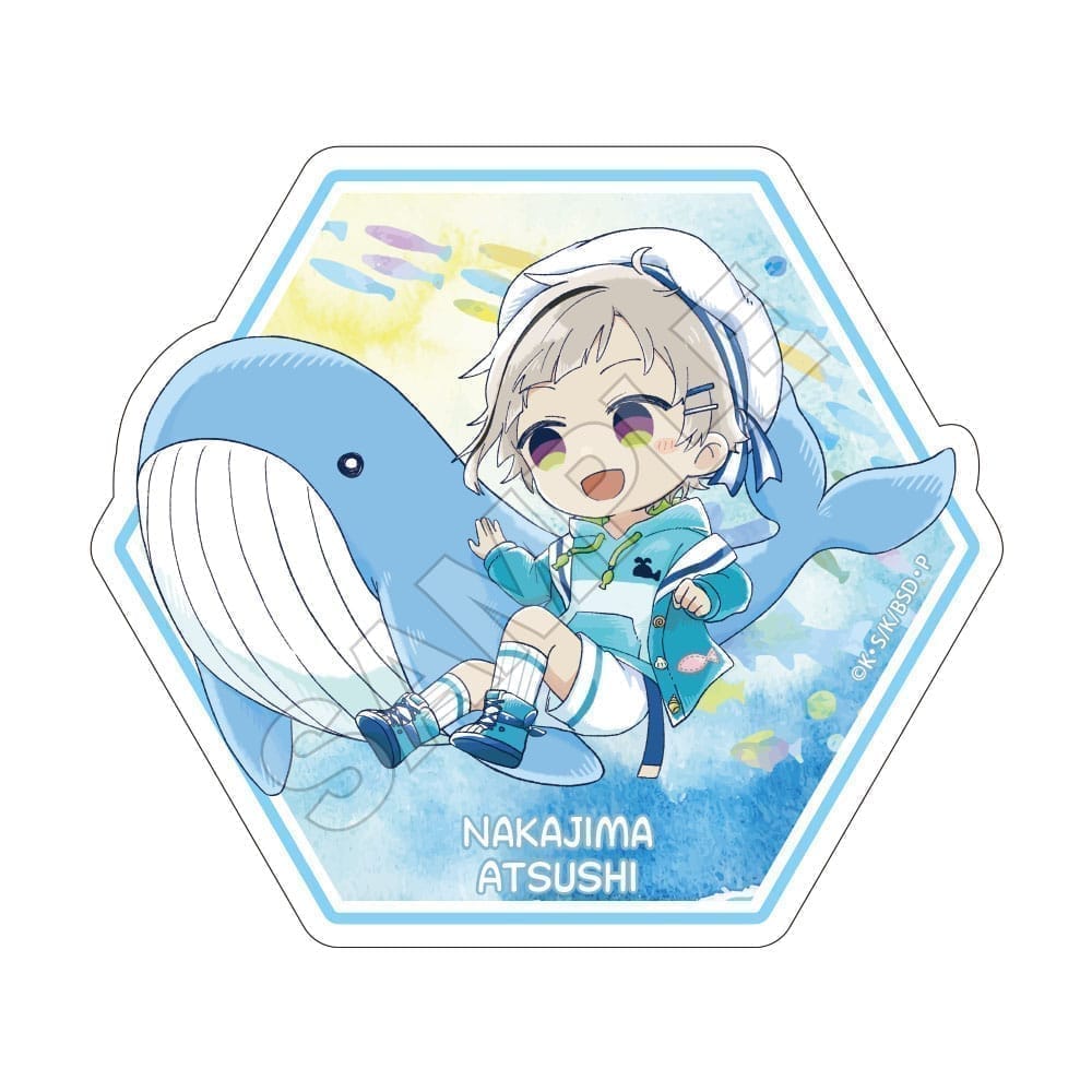 文豪ストレイドッグス Sketchu! 水族館 ステッカー 中島敦