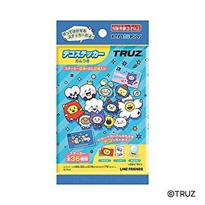 TRUZ デコステッカー ガムつき