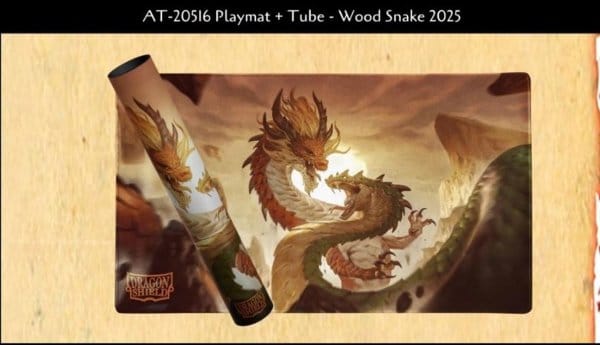 AT-20516 Playmat + Tube  - Wood Snake 2025 (干支:巳) プレイマット+チューブ付き