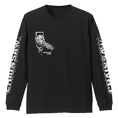 チェンソーマン 袖リブロングスリーブTシャツ/BLACK-M