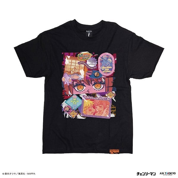 チェンソーマンストリートアートTシャツ(マキマ) ブラック L