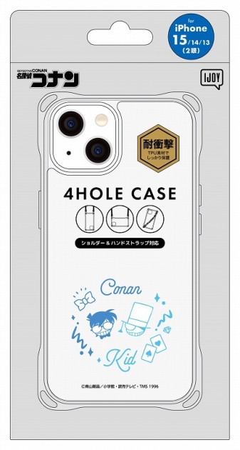 名探偵コナン iPhone15/14/13対応4ホールケース コナン&キッド