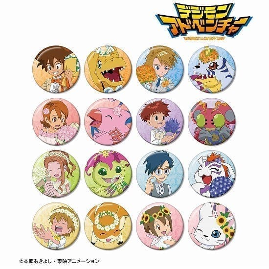 【デジモンアドベンチャー】描き下ろし 25th Anniversary ver. トレーディング缶バッジ ver.B 16個入り1BOX