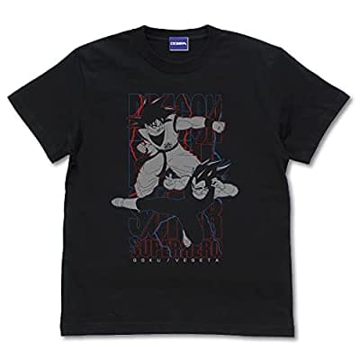 ドラゴンボール超 スーパーヒーロー 悟空&ベジータ Tシャツ/BLACK-XL