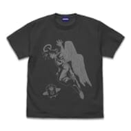ドラゴンボールZ 孫悟空(天使)と界王 Tシャツ/SUMI-XL
