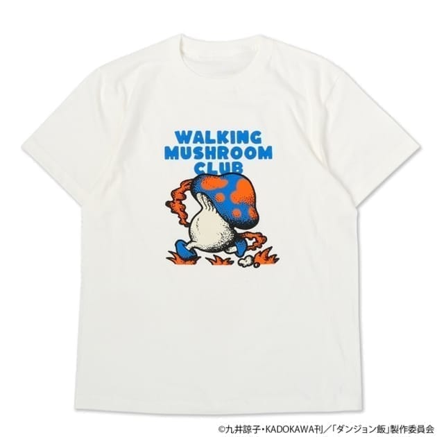 ダンジョン飯 歩き茸同好会Tシャツ オフホワイト XL