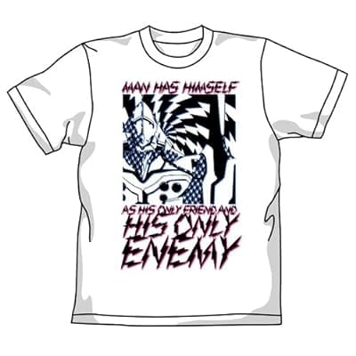 ヱヴァンゲリヲン新劇場版 初号機ENEMY Tシャツ/ホワイト-M(新世紀エヴァンゲリオン)