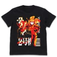 EVANGELION エヴァ2号機 アシッドグラフィックスTシャツ/BLACK-S