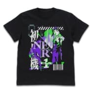 EVANGELION エヴァ初号機 アシッドグラフィックスTシャツ/BLACK-M