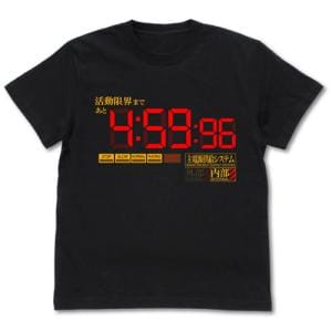 EVANGELION 活動限界 Tシャツ/BLACK-L