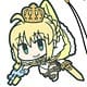 Fate/Grand Order アーチャー:アルトリア・ペンドラゴン つままれストラップ