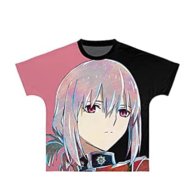 Fate/Grand Order -終局特異点 冠位時間神殿ソロモン- ナイチンゲール Ani-Art フルグラフィックTシャツ ピンク×ブラック ユニセックス XXSサイズ