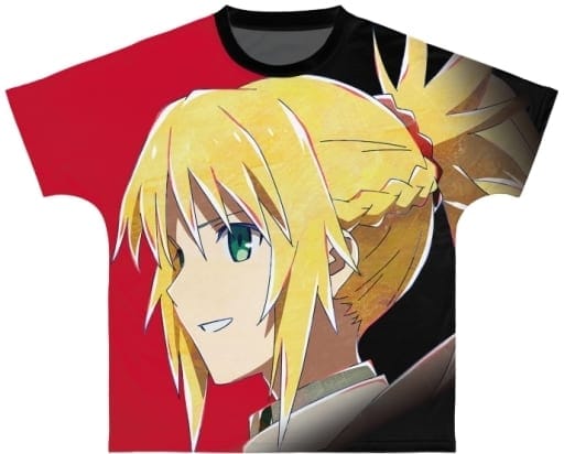 Fate/Grand Order -終局特異点 冠位時間神殿ソロモン- モードレッド Ani-Art フルグラフィックTシャツ レッド×ブラック ユニセックス Mサイズ