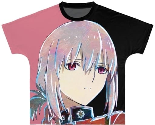 Fate/Grand Order -終局特異点 冠位時間神殿ソロモン- ナイチンゲール Ani-Art フルグラフィックTシャツ ピンク×ブラック ユニセックス Mサイズ