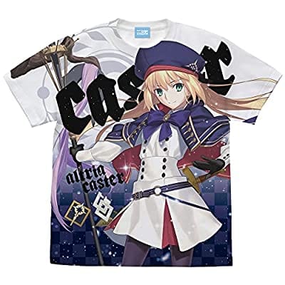 Fate/Grand Order キャスター/アルトリア・キャスター フルグラフィックTシャツ/WHITE-L
