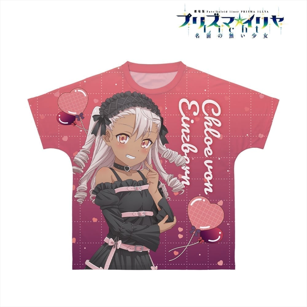 劇場版「Fate/kaleid liner プリズマ☆イリヤ Licht 名前の無い少女」 クロエ BLACK kawaii style ver. フルグラフィックTシャツユニセックス(サイズ/XL)