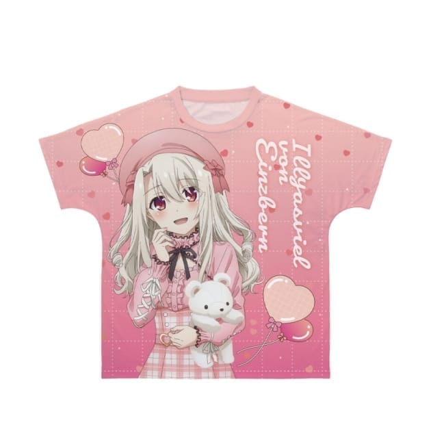 劇場版「Fate/kaleid liner プリズマ☆イリヤ Licht 名前の無い少女」 イリヤ PINK kawaii style ver. フルグラフィックTシャツユニセックス(サイズ/XL)