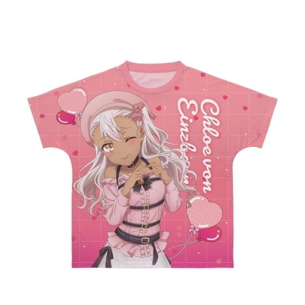 劇場版「Fate/kaleid liner プリズマ☆イリヤ Licht 名前の無い少女」 クロエ PINK kawaii style ver. フルグラフィックTシャツユニセックス(サイズ/L)