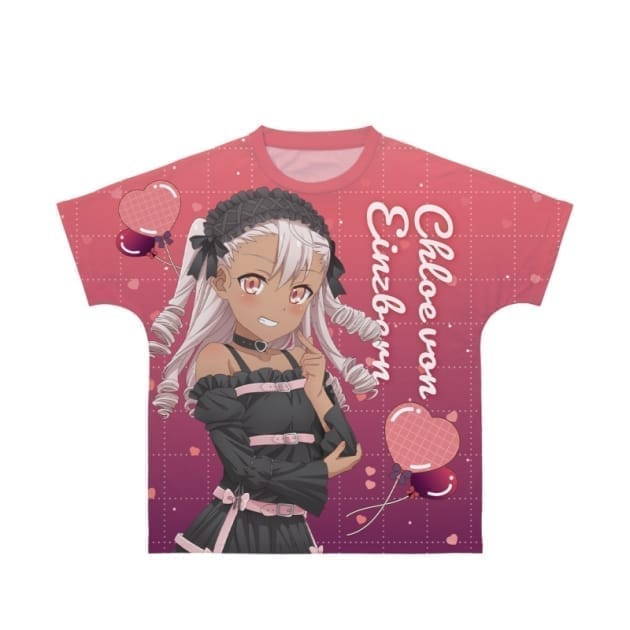 劇場版「Fate/kaleid liner プリズマ☆イリヤ Licht 名前の無い少女」 クロエ BLACK kawaii style ver. フルグラフィックTシャツユニセックス(サイズ/M)