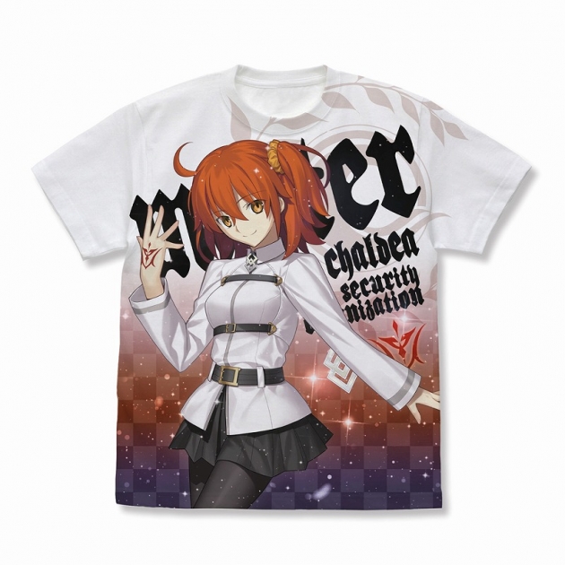 Fate/Grand Order マスター/主人公(女)魔術礼装・カルデア フルグラフィックTシャツ/WHITE-XL