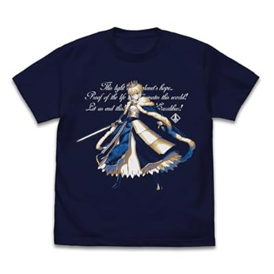 Fate/Grand Order セイバー/アルトリア・ペンドラゴン Tシャツ 宝具発動Ver./NAVY-M