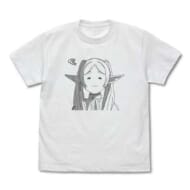 葬送のフリーレンフリーレン フェイス Tシャツ すごく嫌そうな顔ver./WHITE-S