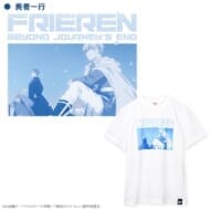 葬送のフリーレン アート Tシャツ 勇者一行 L>