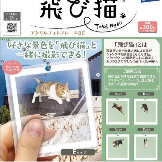 五十嵐健太 飛び猫アクリルフォトフレームBC