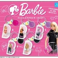 Barbie イニシャルアクリルキーホルダー
