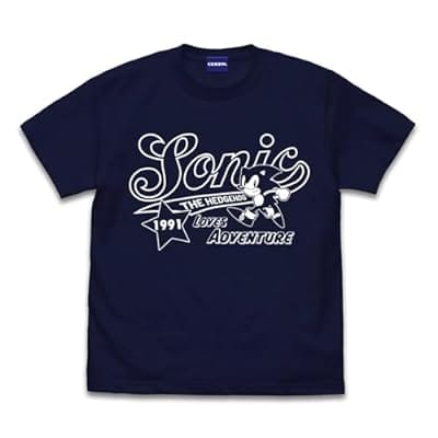 ソニック アメリカン Tシャツ ネイビー Lサイズ 「ソニック・ザ・ヘッジホッグ」