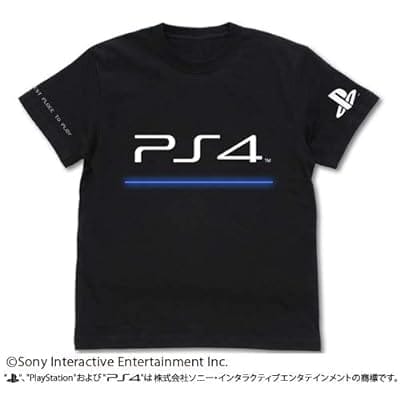 プレイステーション Tシャツ “PlayStation 4”/BLACK-L