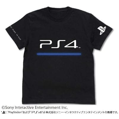 プレイステーション Tシャツ “PlayStation 4”/BLACK-XL