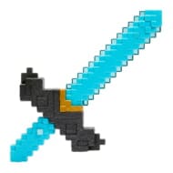 マインクラフト(MINECRAFT) ザ・ムービー 秒で武器が変形!剣とツルハシ アクション・スポーツ なりきり 電池不要 6歳から ブルー JFR72>