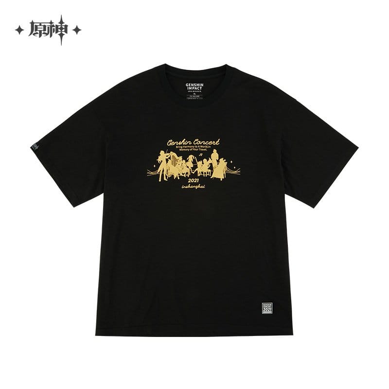 原神 GENSHIN CONCERT 2021 記念Tシャツ-シルエットデザイン XXXLサイズ