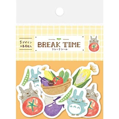 となりのトトロ 和紙フレークシール BREAK TIME vegetable