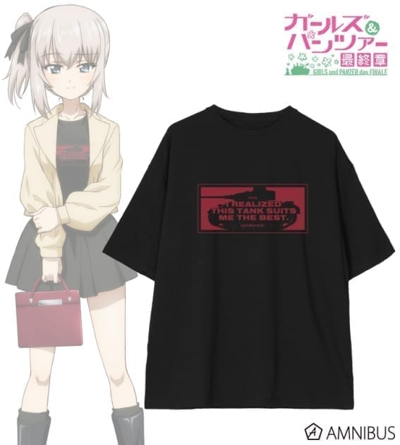 ガールズ&パンツァー 最終章 描き下ろし デート私服ver. 逸見エリカ 着用 BIGシルエットTシャツユニセックス(サイズ/Free)