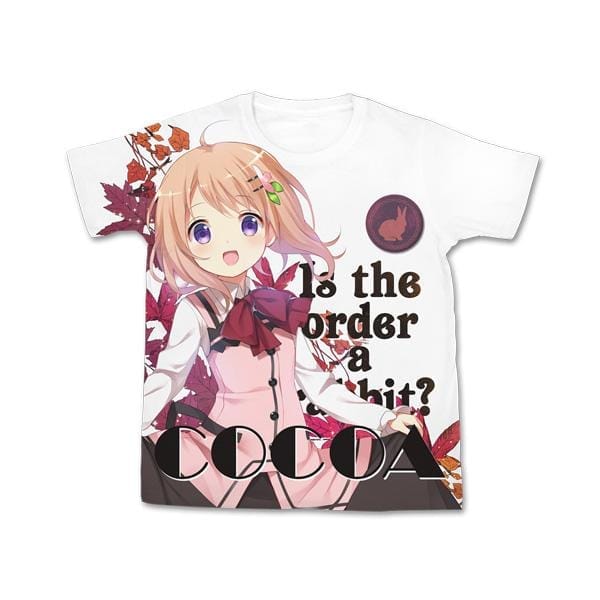 ご注文はうさぎですか?? ココア フルグラフィックTシャツ/WHITE-L