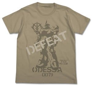 機動戦士ガンダム第08ms小隊 トップの旧ザクtシャツ Sand Khaki L