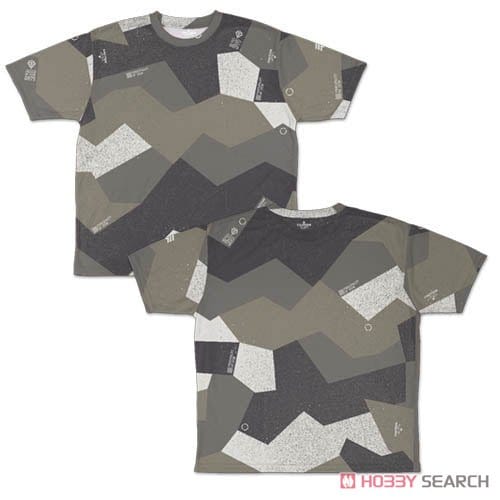 機動戦士ガンダム ジオン スプリンター迷彩 両面フルグラフィックTシャツ M
