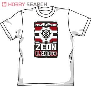 ガンダム 公国軍旗Tシャツ ホワイト XL