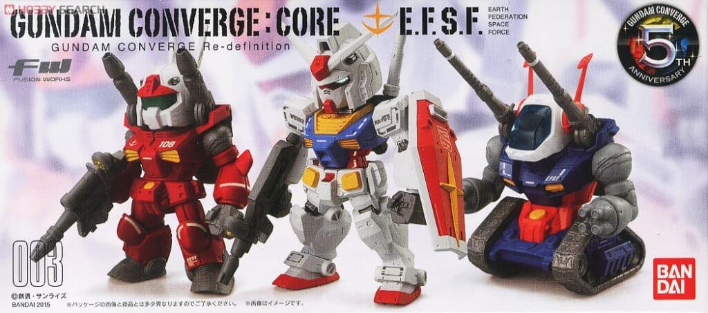 FW GUNDAM CONVERGE:CORE 連邦軍3体セット