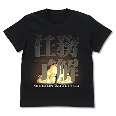 新機動戦記ガンダムW 任務了解 Tシャツ BLACK XL