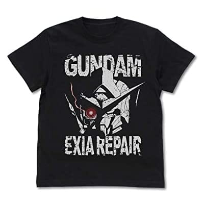 機動戦士ガンダム00 ガンダムエクシアリペア ヘッド Tシャツ BLACK XL